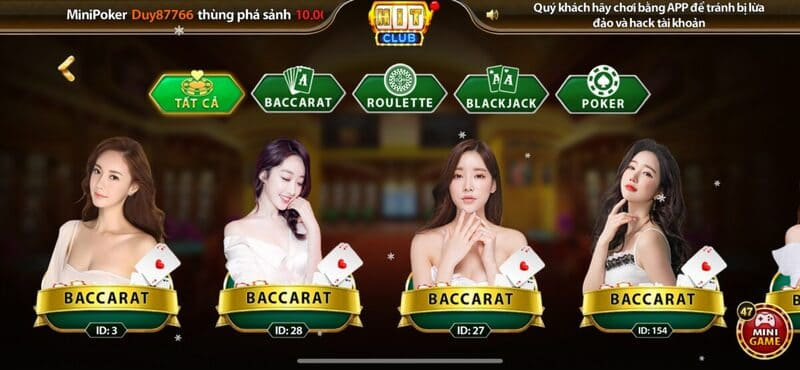 Casino Hit Club đặc sắc 